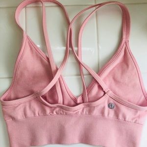 Lululemon Ebb to Street pink bra